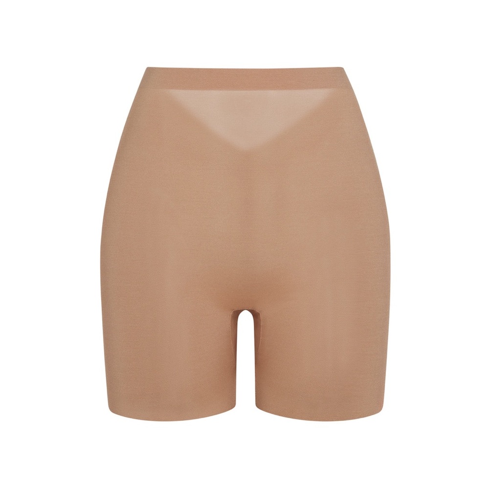 Skims SHEER SCULPT LOW BACK SHORT | OCHRE